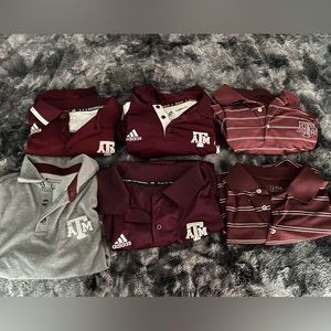 Lot of 6 Texas A&M polos